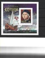 1991 NEVIS Michel BF 32** Colomb, Navigateur, Bateau, Non Dentelé - St.Kitts Und Nevis ( 1983-...)