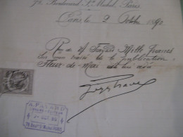 GEORGES PRADEL Autographe Signé 1890 ROMANCIER VOYAGEUR RECU à FAYARD - Ecrivains