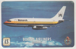 UK - Boeing Arliners - Monarch (Without Code) , Unitel Boeing Airliners , 5£, Mint, FAKE - Autres & Non Classés