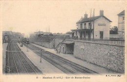 CPA 78 MANTES / GARE DE MANTES STATION / TRAIN - Mantes La Ville