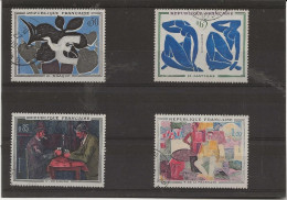 SERIE TABLEAUX  OBLTEREE -N° 1319 A 1322 - ANNEE 1961 - Used Stamps