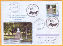 2014 Moldova Moldavie Moldau   Special Cancellations "International Space Week", Gagarin, Satellite - Moldova