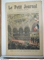 LE PETIT JOURNAL N° 493 - 29 AVRIL 1900 - EXPOSITION 1900 - PAVILLON DE L'ITALIE - GENERAL VILLEBOIS-MAREUIL - Le Petit Journal