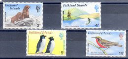 FALKLAND - N°221/4 ** (1974) Faune Et Pêche - Falkland Islands