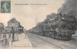 Noyelles Sur Mer – Train Entrant En Gare  - Noyelles-sur-Mer