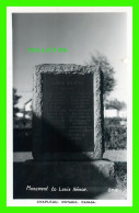 CHAPLEAU, ONTARIO - MONUMENT TO LOUIS HÉMON - WILDERNESS PICTURES - - Other & Unclassified
