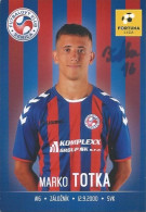 Trading Cards KK000582 - Football Soccer Czechoslovakia Senica 9cm X 13cm HANDWRITTEN SIGNED: Marko Totka - Trading Cards