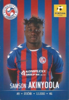 Trading Cards KK000584 - Football Soccer Czechoslovakia Senica 9cm X 13cm: Samson Akinyoola - Trading Cards