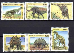 Congo 1999 Animaux Préhistoriques (7) Yvert N° Non Répertorié Oblitéré Used - Oblitérés