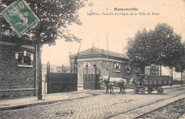 CPA 93 ROMAINVILLE / LA PORTE D'ENTREE DU DEPOT DE LA VILLE DE PARIS - Romainville