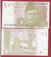 Pakistan-- 10 Rupees--2022 ---UNC --(212) - Pakistán