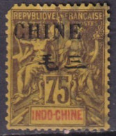 CHINE - 75 C. Violet-jaune - Ongebruikt