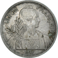 Monnaie, Indochine Française, Piastre, 1947, Paris, TB+, Cupro-nickel, KM:32.2 - Otros & Sin Clasificación