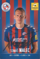 Trading Cards KK000586 - Football Soccer Czechoslovakia Senica 9cm X 13cm HANDWRITTEN SIGNED: Tomas Malec - Trading Cards