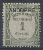 Andorre - Taxe Yvert N° 9 Neuf Et Luxe (MNH) - Cote 7 Euros - Nuevos