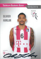 Trading Cards KK000589 - Basketball Germany Telekom Baskets Bonn 10.5cm X 15cm HANDWRITTEN SIGNED: Oliver Hanlan - Uniformes, Recordatorios & Misc