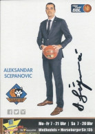 Trading Cards KK000594 Basketball Germany Mitteldeutscher Weissenfels 10.5x15cm HANDWRITTEN SIGNED Aleksandar Scepanovic - Kleding, Souvenirs & Andere