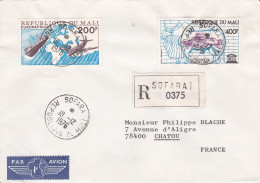 MALI -1976- Lettre Recommandée SOFARA  à  CHATOU-78 (France)...timbres UNESCO, Europafrique (avion, Bateau)    ...cachet - Mali (1959-...)