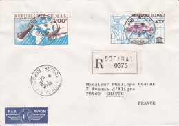 MALI -1976- Lettre Recommandée SOFARA  à  CHATOU-78 (France)...timbres UNESCO, Europafrique (avion, Bateau)    ...cachet - Malí (1959-...)