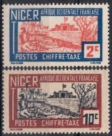 NIGER Timbres-Taxe N°9** & 12** Neufs Sans Charnières TB Cote : 1€50 - Unused Stamps