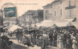 Chalus – Le Marché – Place De La Fontaine  - Chalus