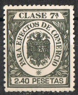 Sello Fiscal Efectos De Comercio 2,40 Pts, Clase 7ª ** - Revenue Stamps