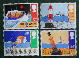 SAFETY AT SEA Lighthouse Leuchturm (Mi 1031-1034) 1985 Used Gebruikt Oblitere ENGLAND GRANDE-BRETAGNE GB GREAT BRITAIN - Used Stamps