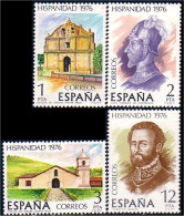 326 Espagne Eglises Church Costa Rica Hispanidad 1976 MNH ** Neuf SC (ESP-108) - Abbayes & Monastères