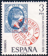 326 Espagne Stamp Day Journée Timbre 1976 MNH ** Neuf SC (ESP-96) - Giornata Del Francobollo