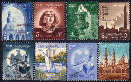 316 Egypte 8 Paysages (EGY-133) - Used Stamps