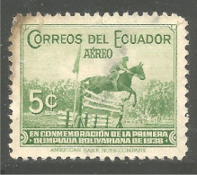 314 Equateur 1938 Jumping Cheval Horse Pferd (ECU-114a) - Equateur