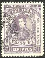 314 Equateur 1896 Elizalde 50c Violet (ECU-68) - Equateur