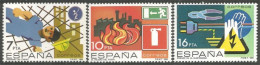326 Espagne Construction Feu Fire Incendie Electric Electricité MNH ** Neuf SC (ESP-373) - Elektriciteit