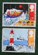 SAFETY AT SEA Lighthouse Leuchturm Mi (1031-1032) 1985 Used Gebruikt Oblitere ENGLAND GRANDE-BRETAGNE GB GREAT BRITAIN - Used Stamps