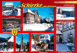 73276823 Schierke Harz Rathaus Jugendherberge Kurpark Brocken Stammhaus Pferdesc - Schierke