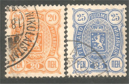 396 Finland 1889 Armoiries Coat Of Arms (FIN-166) - Used Stamps