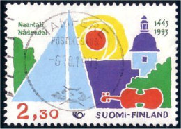 396 Finland Violon Violin  Bateau Ship Boat Schiff Barco (FIN-62) - Used Stamps