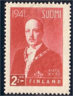 396 Finland 2 Mk Risto Ryti MH * Neuf CH (FIN-8) - Nuevos