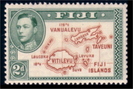 394 Fiji 2d Islands With No 180 O MLH * Neuf Avec CH (FIJ-33) - Fidji (1970-...)