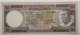 1975 Guinea Equatoriale 50 Ekuele  UNC P-10 (B/75 - Guinea Equatoriale