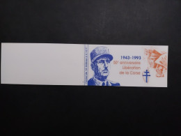 Carnet Privé 1993 - Initiative Privé - De Gaulle Libération De La Corse - Philatélie 10x0.10 Briat - Sonstige & Ohne Zuordnung