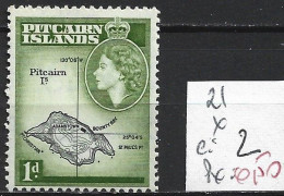 PITCAIRN 21 * Côte 2 € - Pitcairn