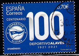 2021-ED. 5454 - Efemérides. Centenario Deportivo Alavés   -USADO - Used Stamps