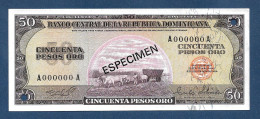 Dominican Republic 50 Pesos Oro 1975 P112 Specimen UNC - Dominicana