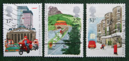 POST OFFICE BRIDGE AIRPLANE MOTOR BIKE Mi 1035-1037 1985 Used Gebruikt Oblitere ENGLAND GRANDE-BRETAGNE GB GREAT BRITAIN - Used Stamps