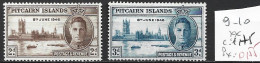 PITCAIRN 9-10 ** Côte 1.75 € - Pitcairn