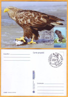 2021 Moldova MAXICARD Romania Special Postmark ”The Lower Prut Biosphere Reserve 30th Foundation Annivers" Birds, Fauna - Aves Gruiformes (Grullas)