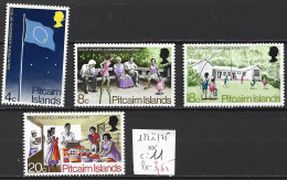 PITCAIRN 122 à 125 ** Côte 11 € - Pitcairn Islands