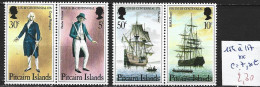 PITCAIRN 154 à 157 ** Côte 7 € - Pitcairn