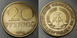 Monnaie Allemagne - 1969 - 20 Pfennig RDA - 50 Pfennig